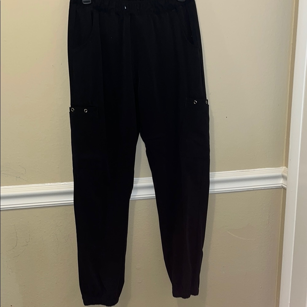 Black Cargo Pants scrub